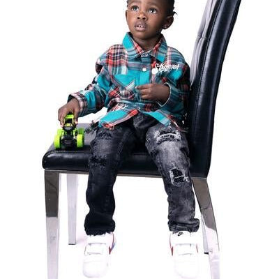 MARZI Kid's Premium Flannel Button Down Shirt - Love to KleepKid's ShirtKLEEPLove to Kleep