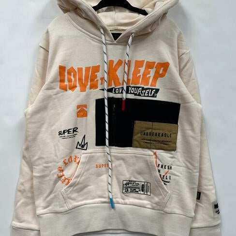 MORTIS Kid's Premium French Terry Fleece Hoodie - Love to KleepKid's Knit HoodieKLEEPLove to Kleep