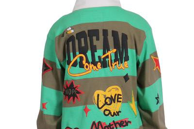 MATRI Kid's Long Sleeve Polo Shirt With Heavy Print Effects & Patch Works - Love to KleepKid's Polo ShirtKLEEPLove to Kleep