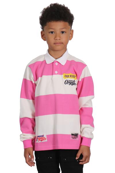CREPE Kid's Long Sleeve Polo Shirt With Heavy Embroidery Works (PHRESH) - Love to KleepKid's Polo ShirtKLEEPLove to Kleep