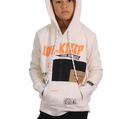 MORTIS Kid's Premium French Terry Fleece Hoodie - Love to KleepKid's Knit HoodieKLEEPLove to Kleep