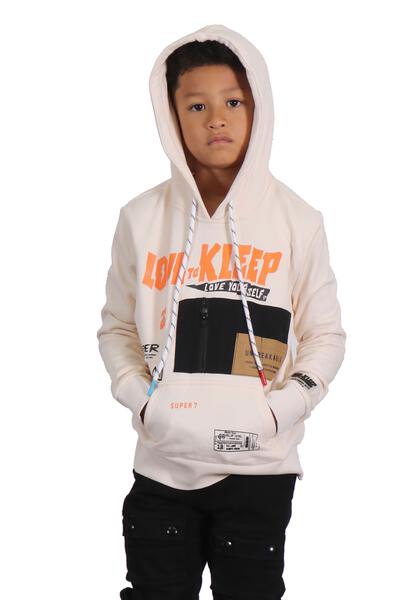 MORTIS Kid's Premium French Terry Fleece Hoodie - Love to KleepKid's Knit HoodieKLEEPLove to Kleep