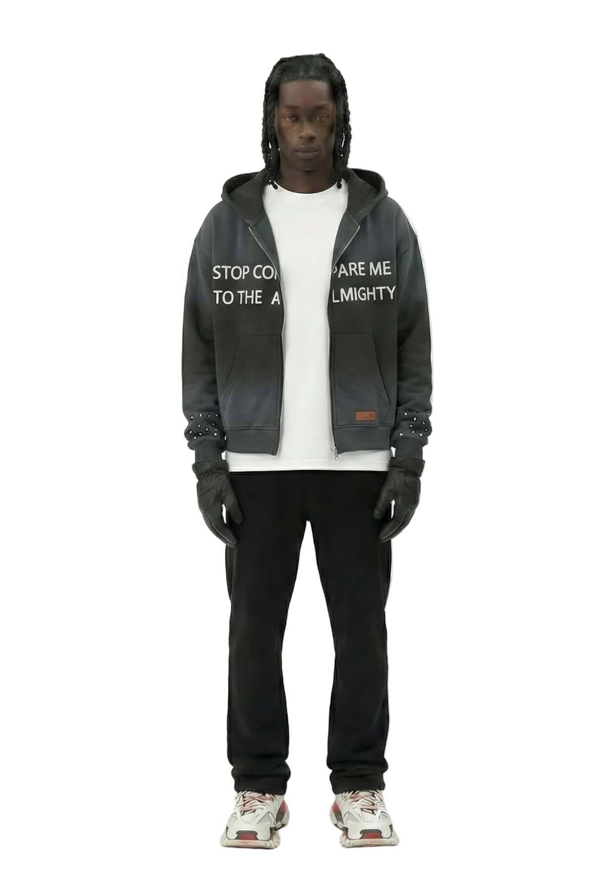 GLENN French Terry Long Sleeve Crop Top Full Zip Hoodie – Love to