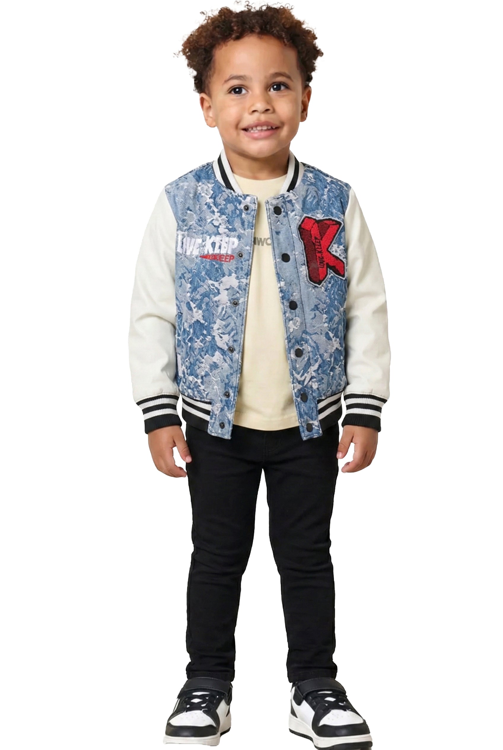 BOY FAKE DROP SHOULDER JAKET
