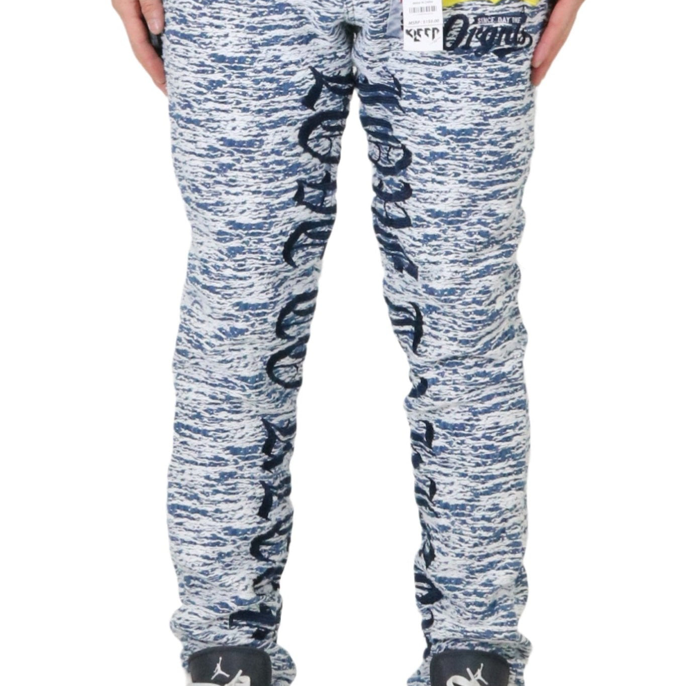 ROX Men's premium jacquard pattern slim fit denim pant - Love to KleepMen's PantsKLEEPLove to Kleep