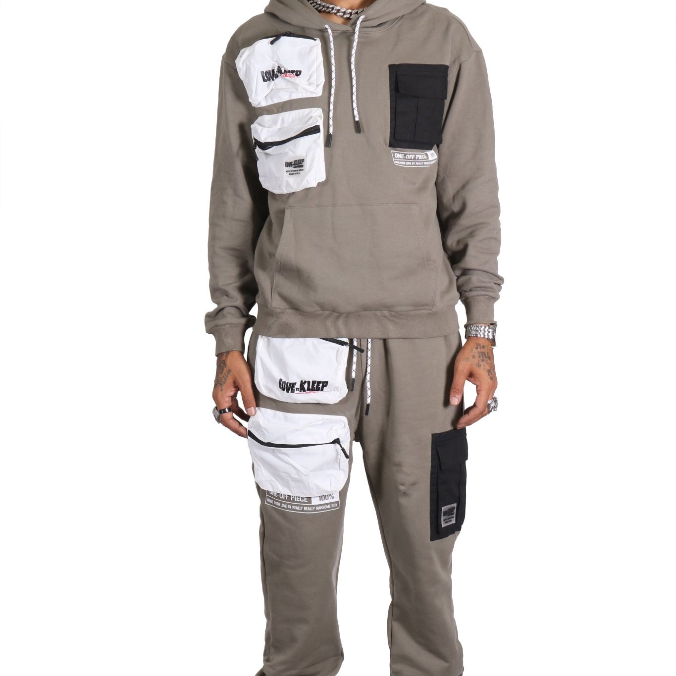 RAFFIA Men's Premium French Terry Jogger Pants with Multi 3D Pocket - Love to KleepMen's SweatpantsKLEEPLove to Kleep