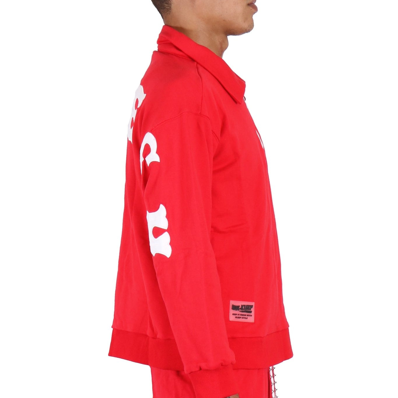 CHOL Men's premium french terry fleece top with collard & quarter zipper. - Love to KleepMen's SweatshirtKLEEPLove to Kleep