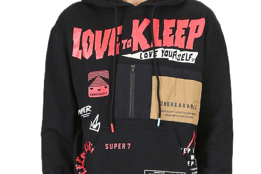 Pious Men's Premium French Terry Graphic Pullover Hoodie - Love to KleepMen's SweatshirtKLEEPLove to Kleep