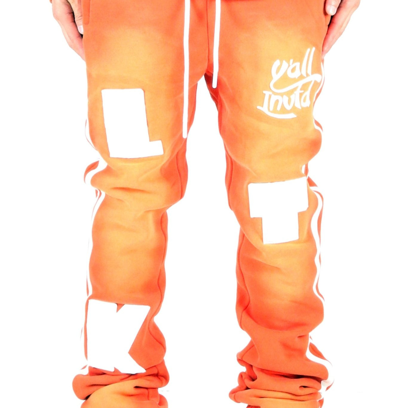 MARMA Heavy weight brushed vintage washing skinny flare stacked pants - Love to KleepMen's SweatpantsKLEEPLove to Kleep