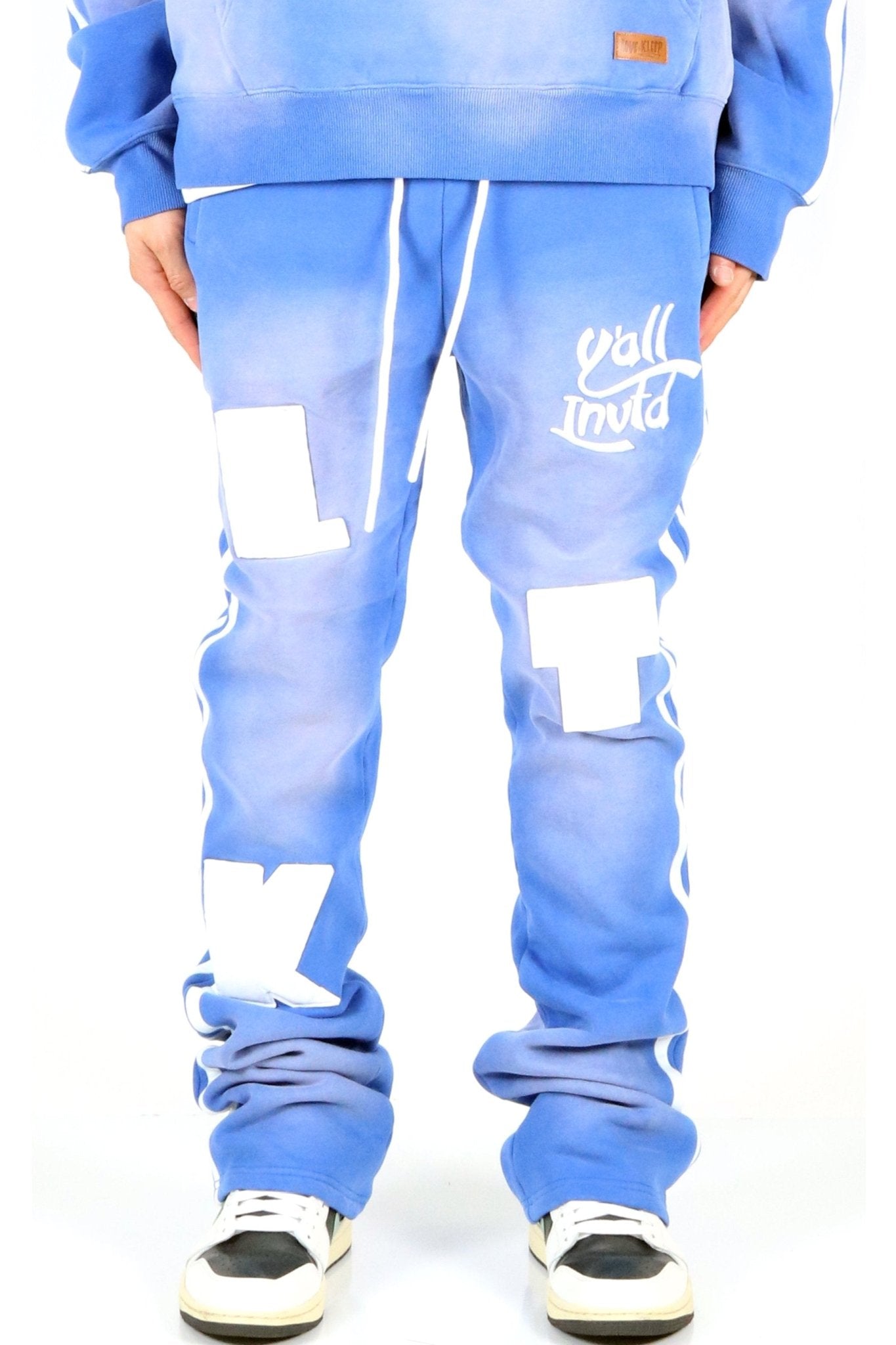 MAXX Heavy weight brushed vintage washing skinny flare stacked pants - Love to KleepMen's SweatpantsKLEEPLove to Kleep