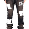 PEBBLE Heavy weight brushed vintage washingskinny flare stacked pants - Love to KleepMen's SweatpantsKLEEPLove to Kleep