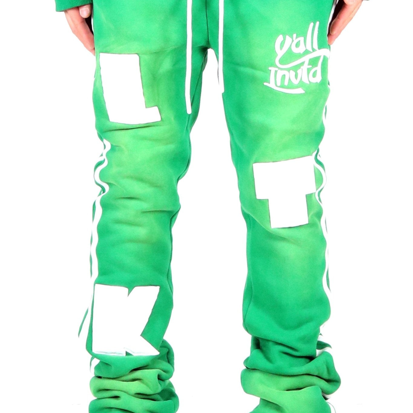 PINE Heavy weight brushed vintage washing skinny flare stacked pants - Love to KleepMen's SweatpantsKLEEPLove to Kleep
