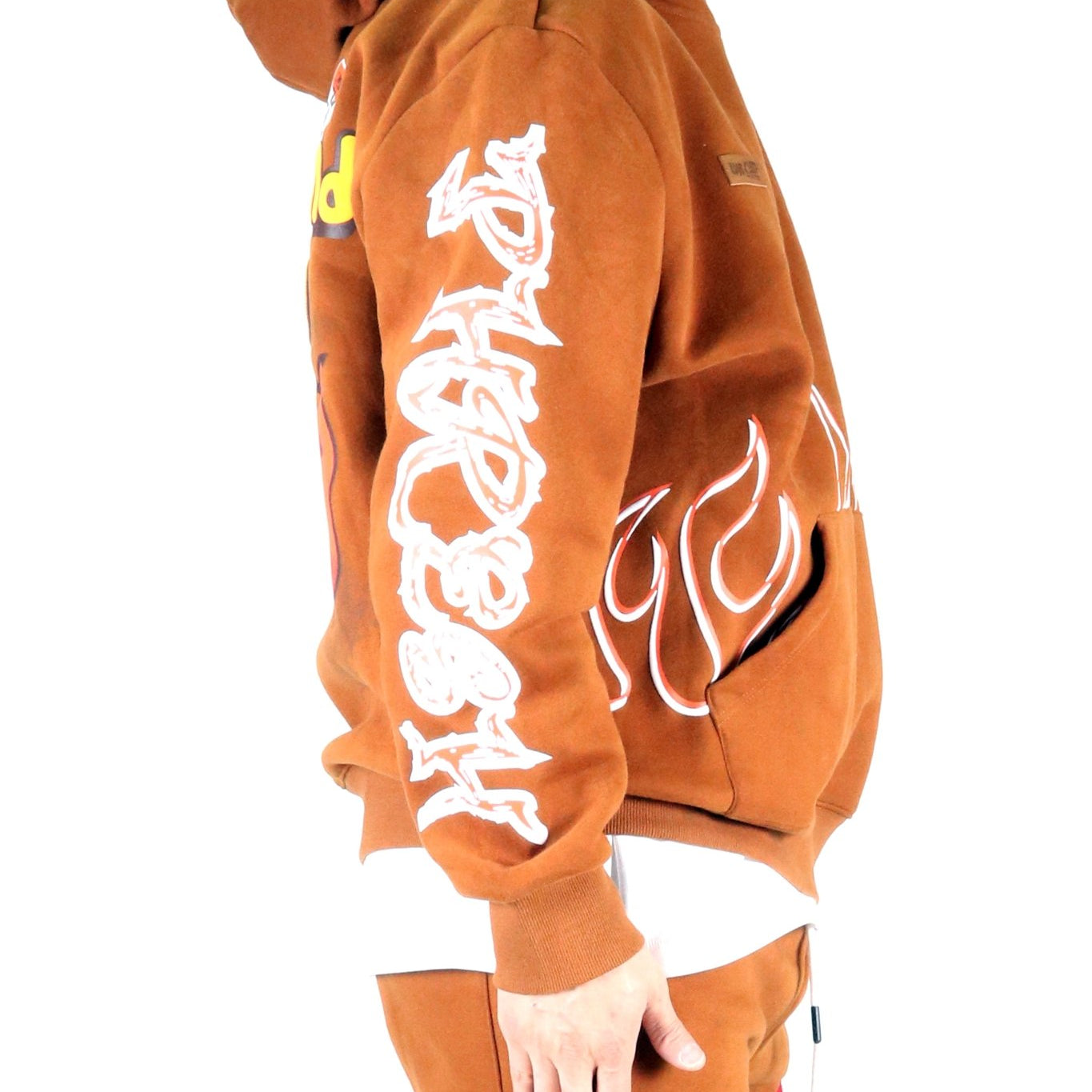BRUNETTE Heavy weight brushed graphic pullover hoodie - Love to KleepMen's SweatshirtKLEEPLove to Kleep