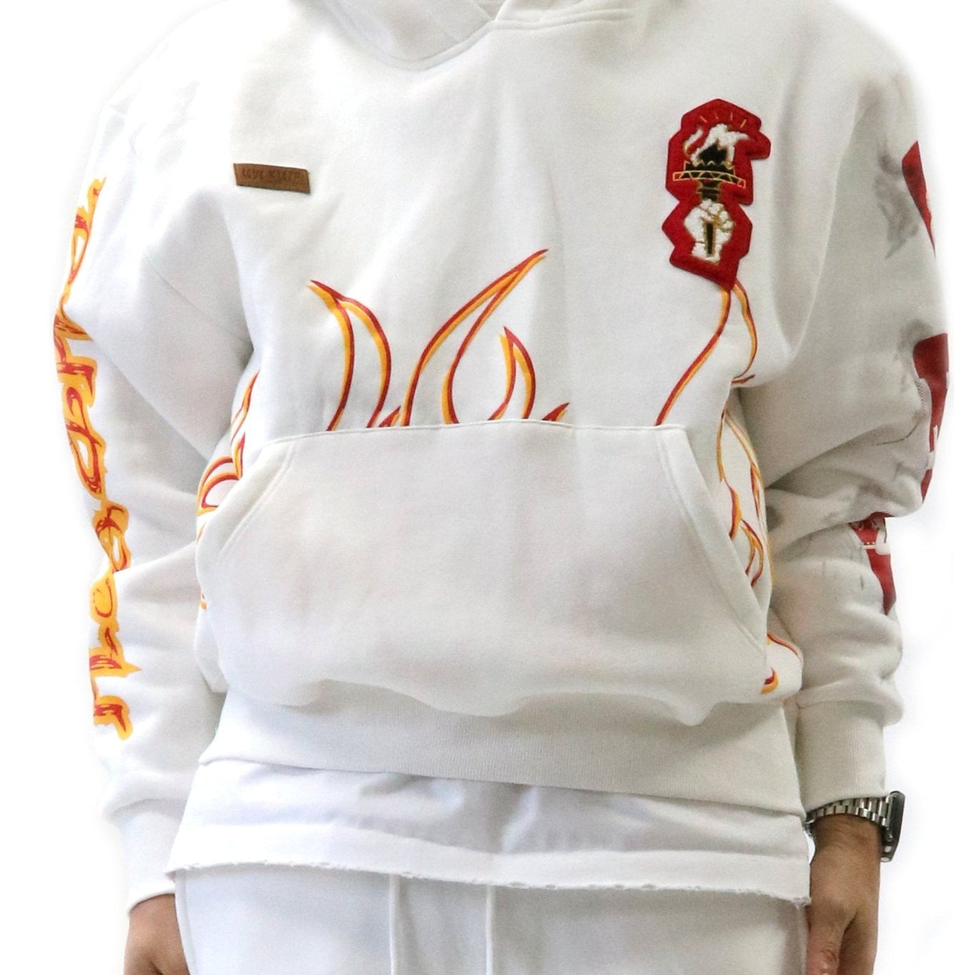 FROST Heavy weight brushed graphic pullover hoodie - Love to KleepMen's SweatshirtKLEEPLove to Kleep