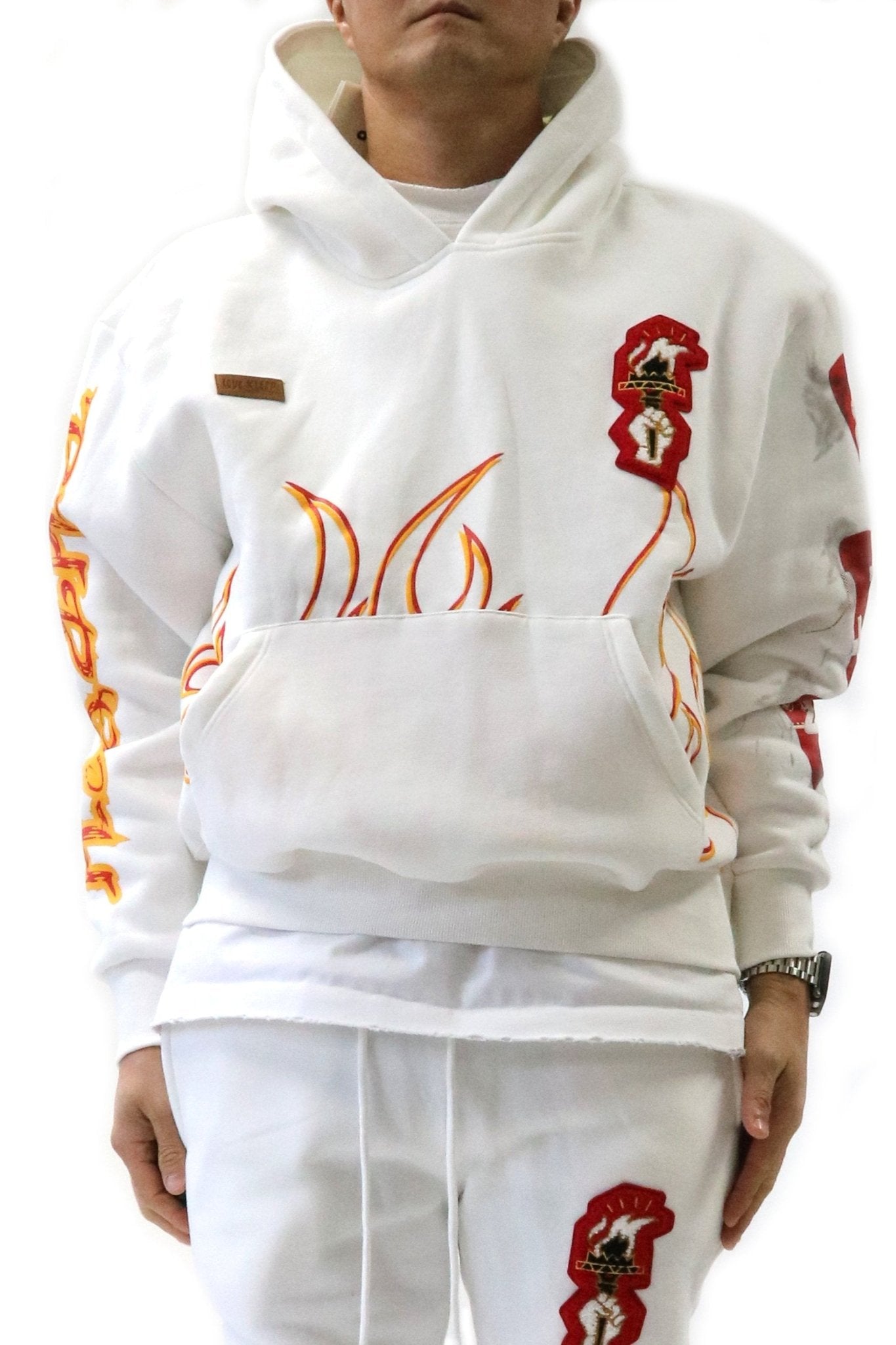 FROST Heavy weight brushed graphic pullover hoodie - Love to KleepMen's SweatshirtKLEEPLove to Kleep