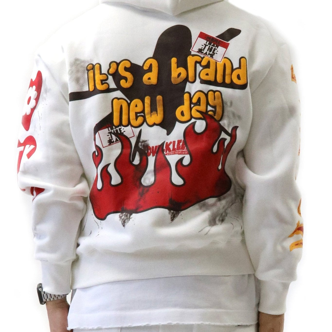 FROST Heavy weight brushed graphic pullover hoodie - Love to KleepMen's SweatshirtKLEEPLove to Kleep