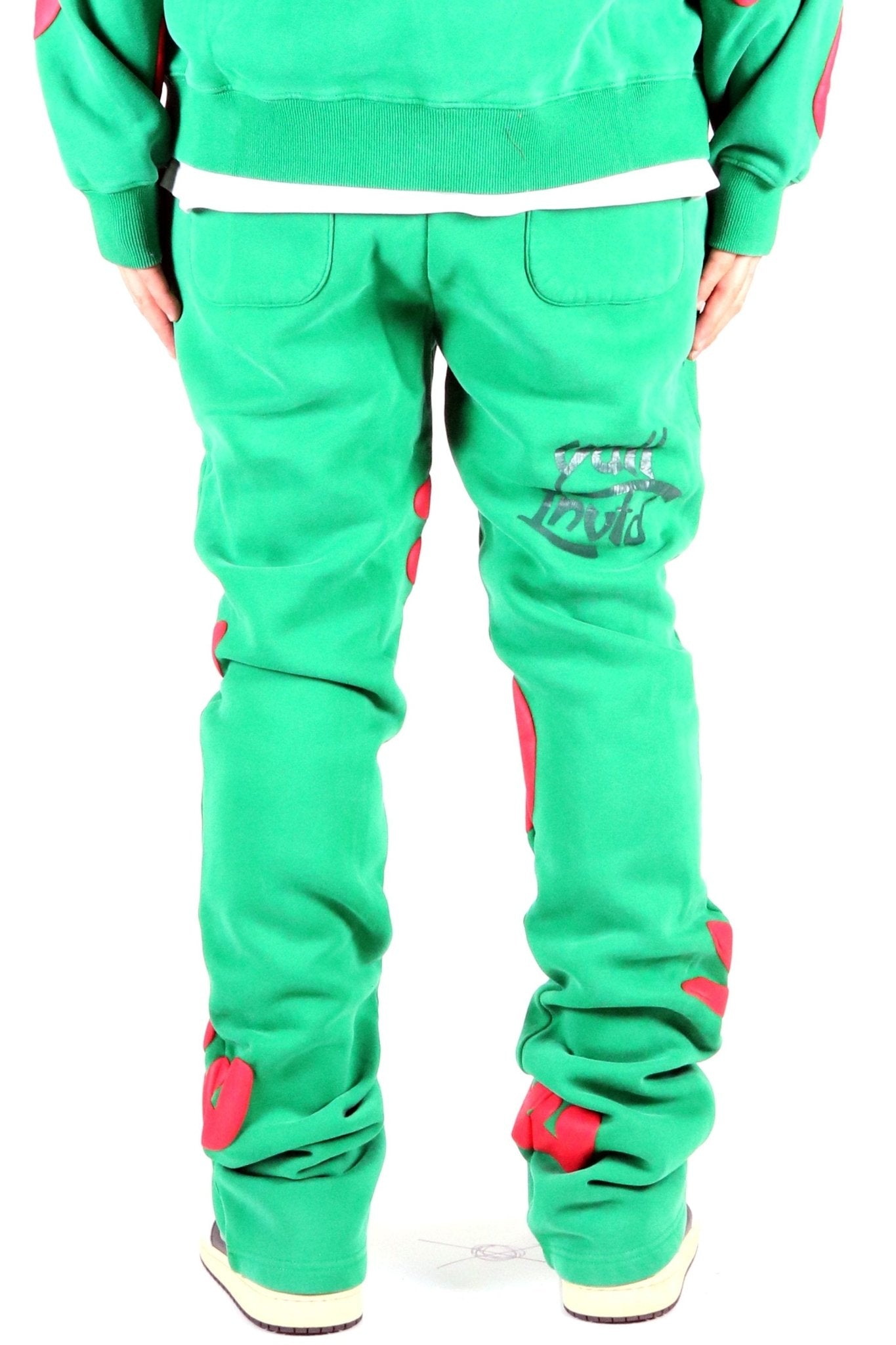 ARTI Heavy weight brushed graphic skinny flare stacked pants - Love to KleepMen's SweatpantsKLEEPLove to Kleep