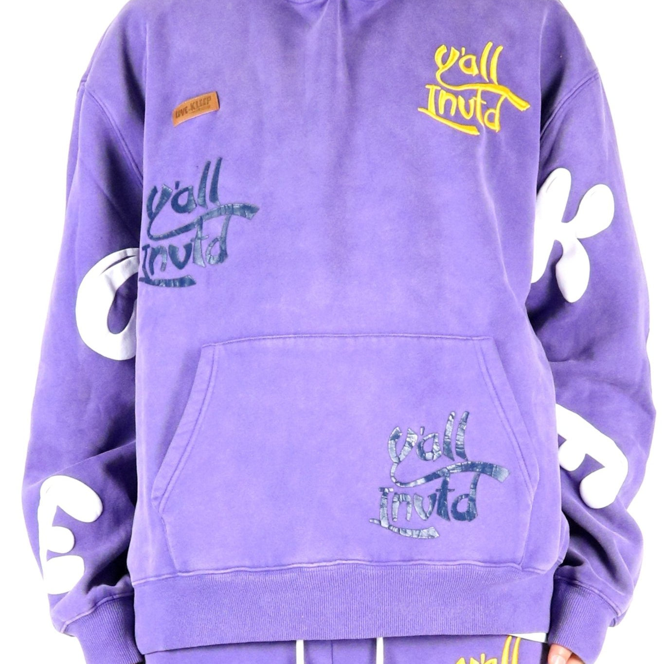 MADRI Heavy weight brushed graphic pullover hoodie - Love to KleepMen's SweatshirtKLEEPLove to Kleep