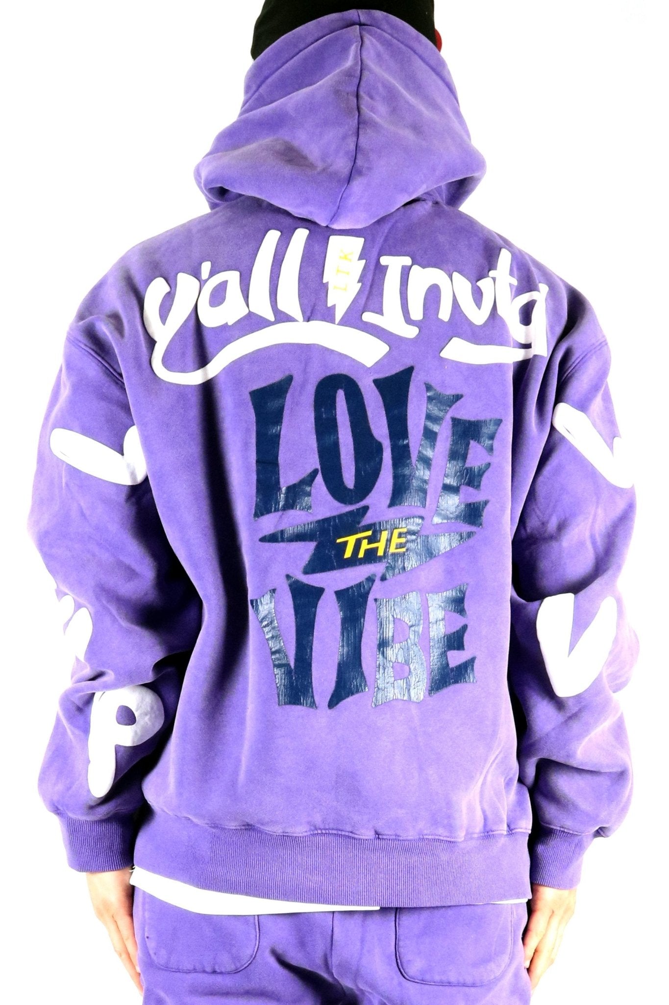 MADRI Heavy weight brushed graphic pullover hoodie - Love to KleepMen's SweatshirtKLEEPLove to Kleep