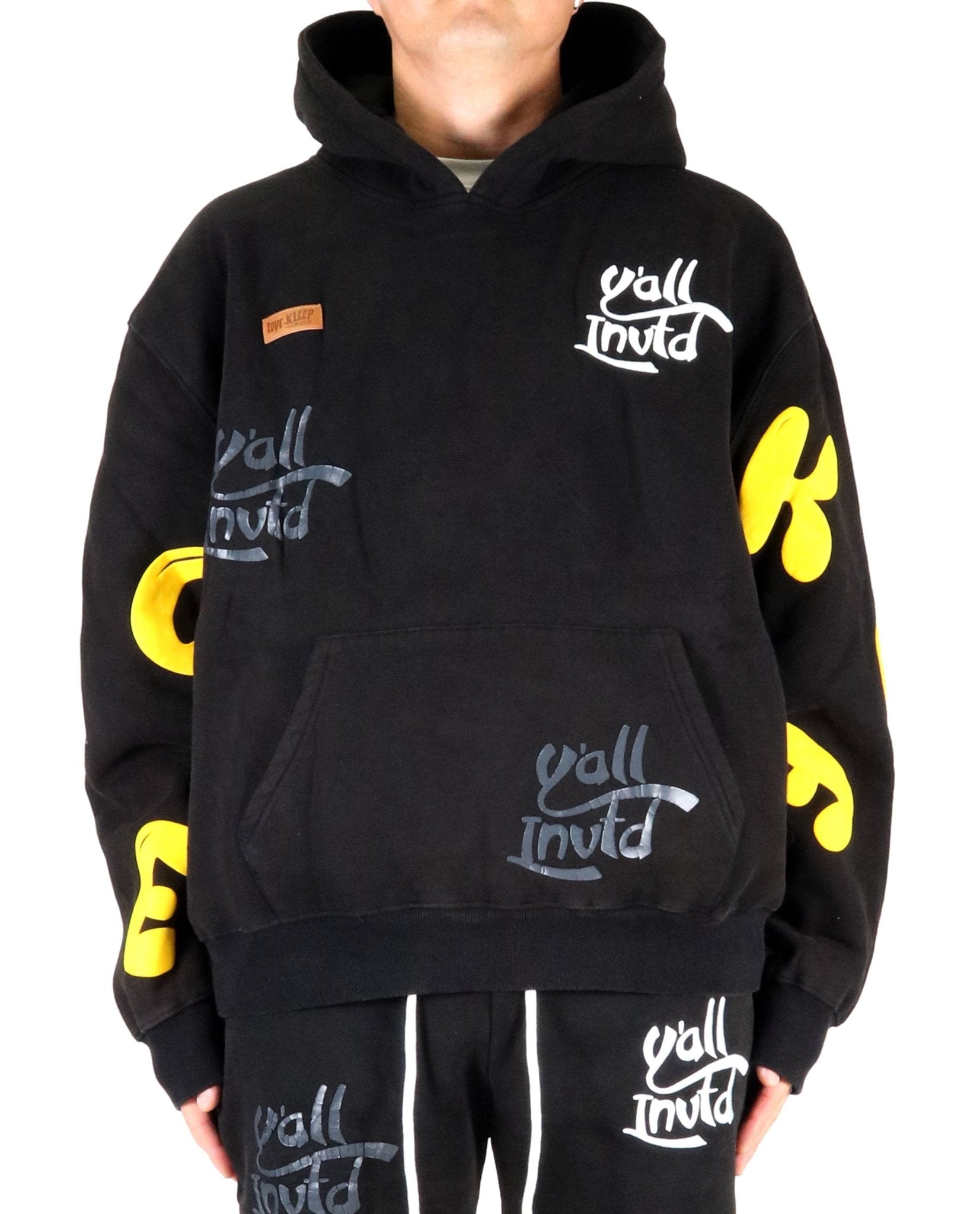 RIZA Heavy weight brushed graphic pullover hoodie - Love to KleepMen's SweatshirtKLEEPLove to Kleep