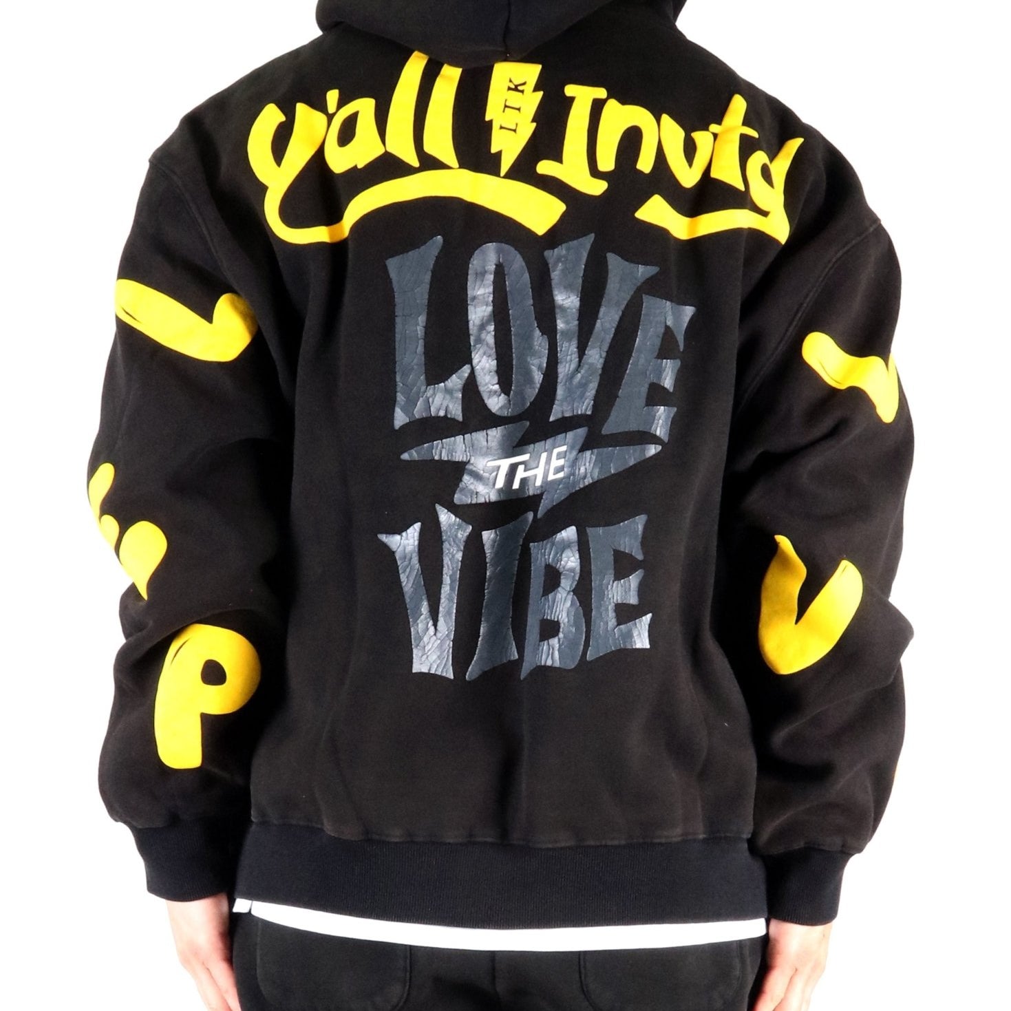 RIZA Heavy weight brushed graphic pullover hoodie - Love to KleepMen's SweatshirtKLEEPLove to Kleep