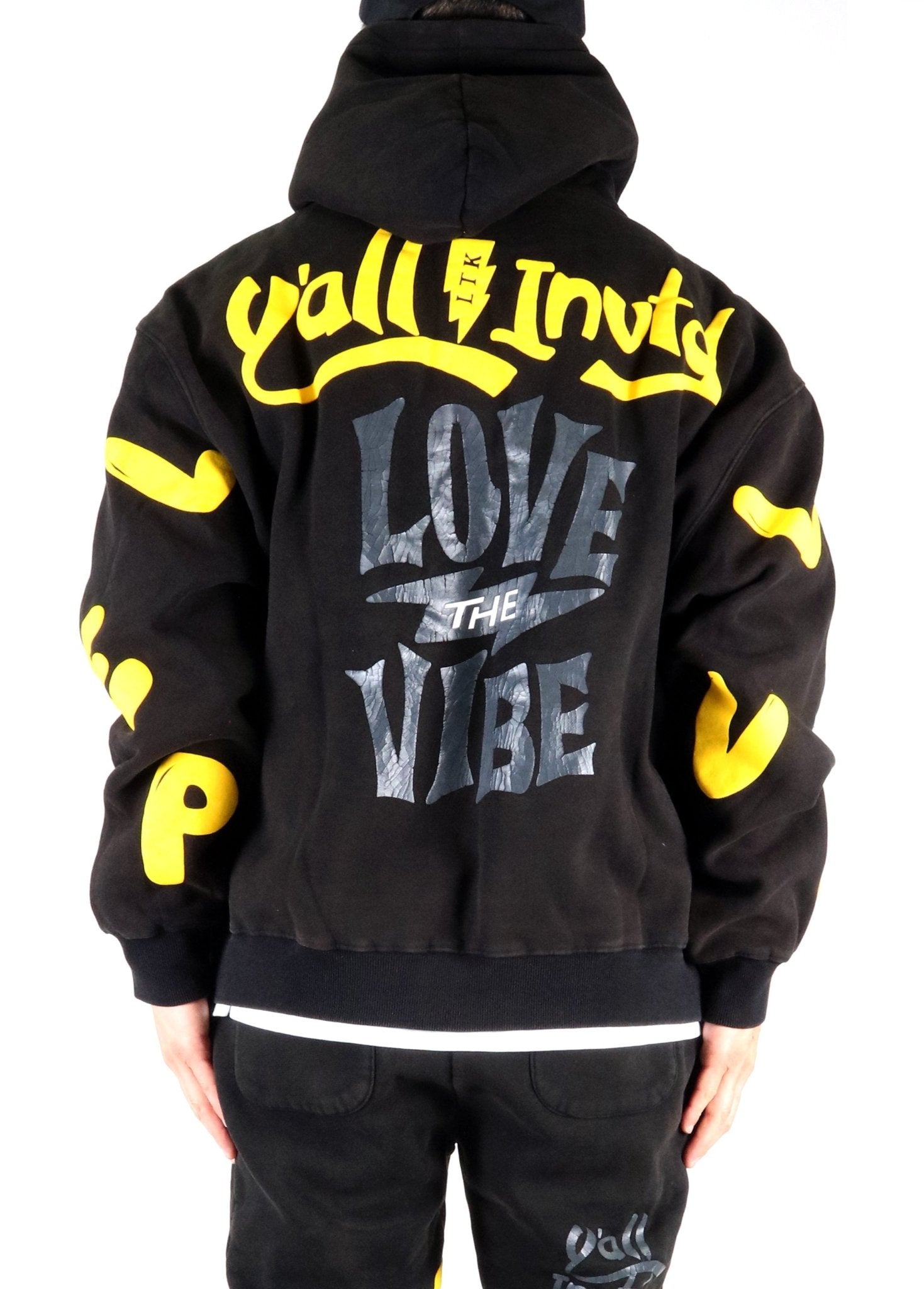 RIZA Heavy weight brushed graphic pullover hoodie - Love to KleepMen's SweatshirtKLEEPLove to Kleep