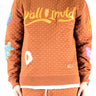BRONCE Waffle Square Pattern crewneck pullover with patches - Love to KleepMen's SweatshirtKLEEPLove to Kleep
