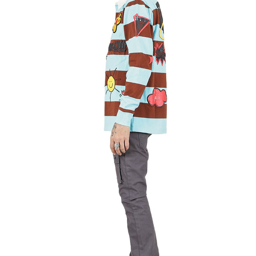 JORDY Men's Long Sleeve Polo Shirt - Love to KleepMen's PoloshirtKLEEPLove to Kleep