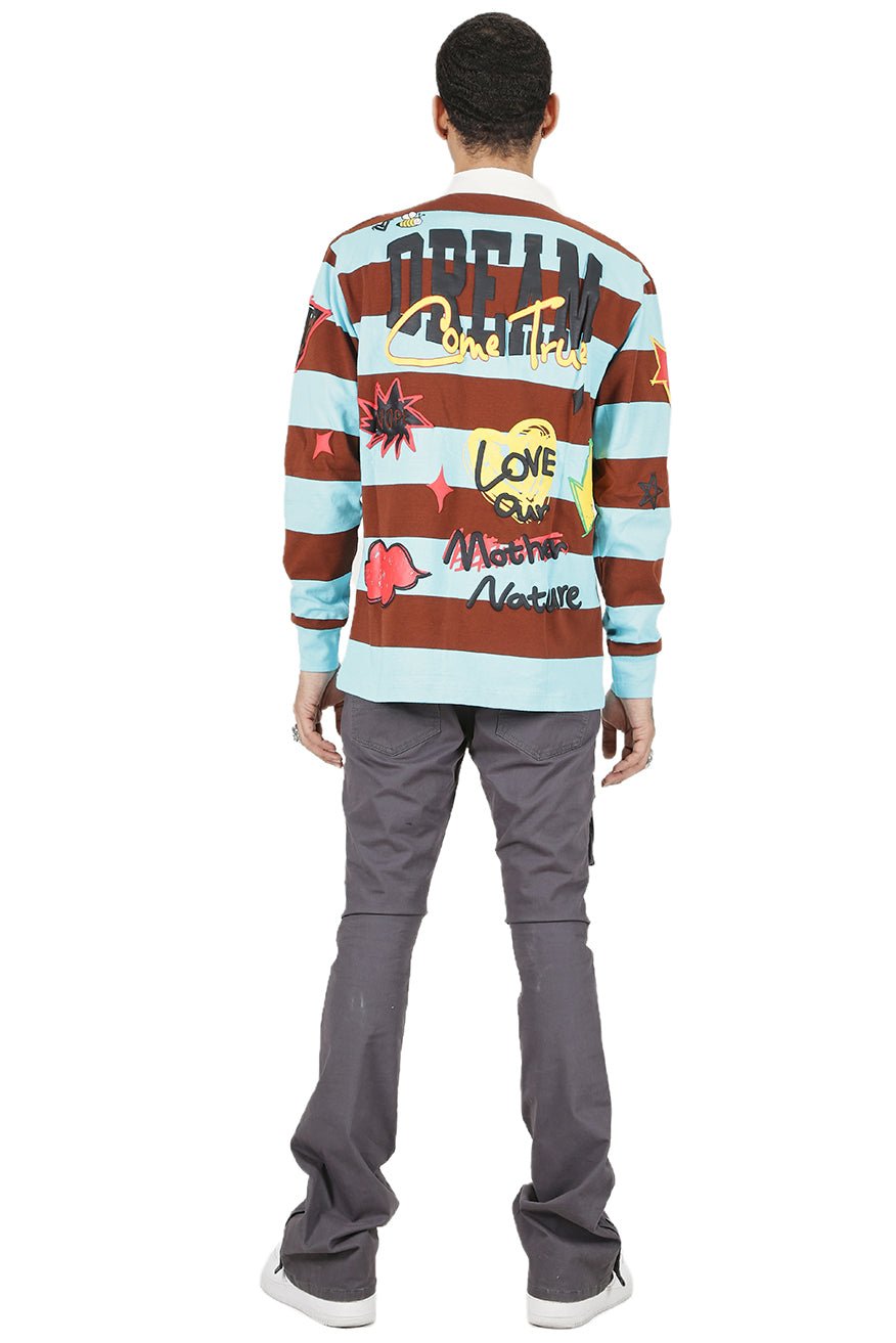 JORDY Men's Long Sleeve Polo Shirt - Love to KleepMen's PoloshirtKLEEPLove to Kleep