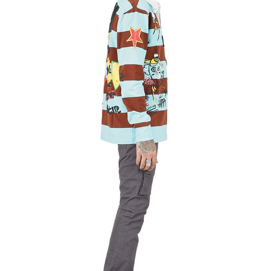 JORDY Men's Long Sleeve Polo Shirt - Love to KleepMen's PoloshirtKLEEPLove to Kleep