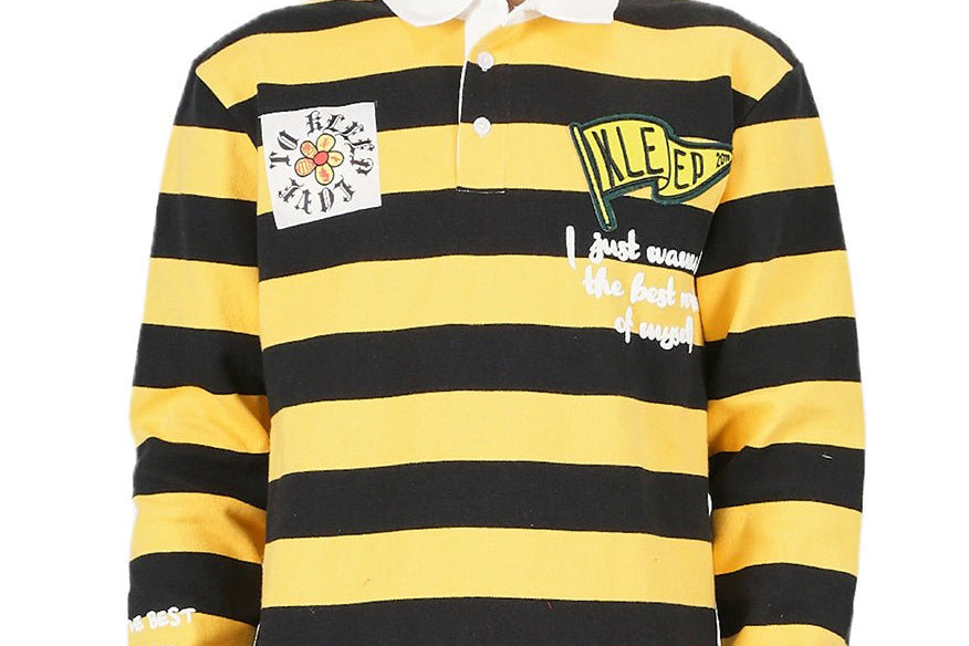 LOOMIE Men's Long Sleeve Polo Shirt - Love to KleepMen's PoloshirtKLEEPLove to Kleep