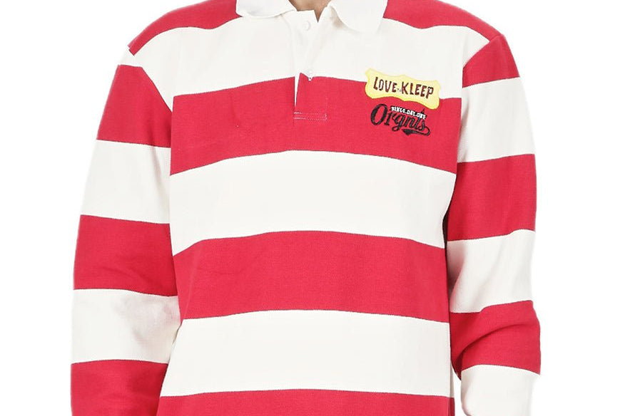 BERRY Men's Long Sleeve Polo Shirt - Love to KleepMen's PoloshirtKLEEPLove to Kleep