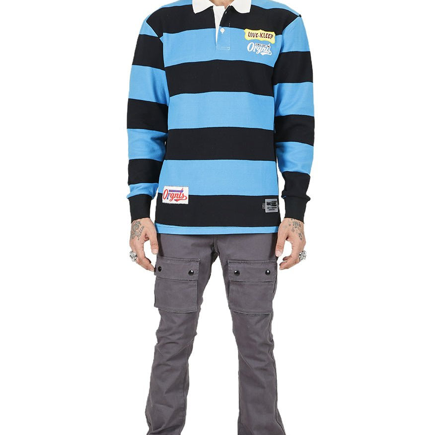 OCEAN Men's Long Sleeve Polo Shirt - Love to KleepMen's PoloshirtKLEEPLove to Kleep