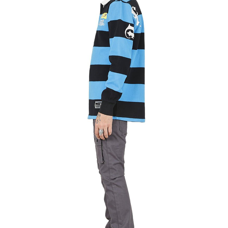 OCEAN Men's Long Sleeve Polo Shirt - Love to KleepMen's PoloshirtKLEEPLove to Kleep
