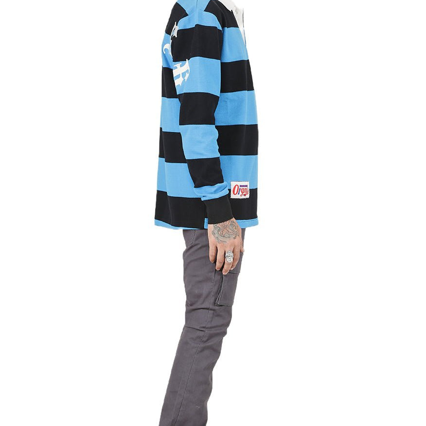 OCEAN Men's Long Sleeve Polo Shirt - Love to KleepMen's PoloshirtKLEEPLove to Kleep