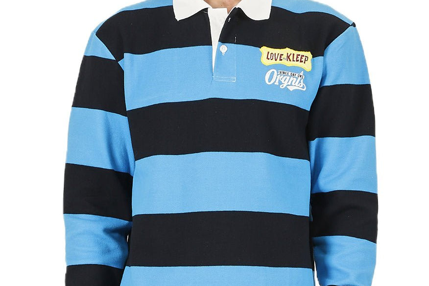 OCEAN Men's Long Sleeve Polo Shirt - Love to KleepMen's PoloshirtKLEEPLove to Kleep