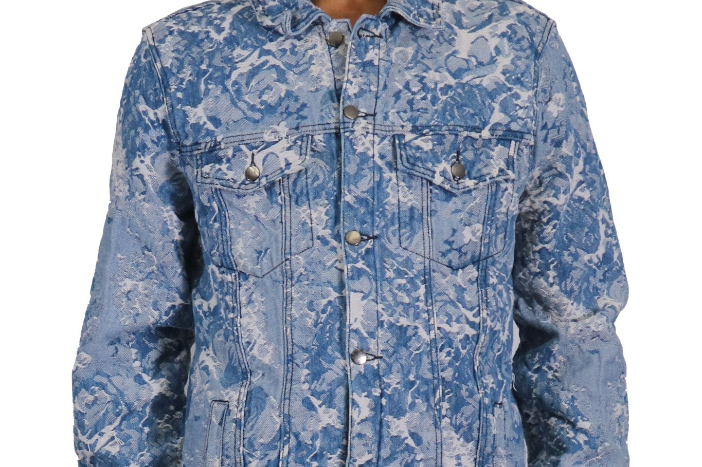 Flex Men's Jacquard Denim Jacket - Love to KleepMen's JacketKLEEPLove to Kleep