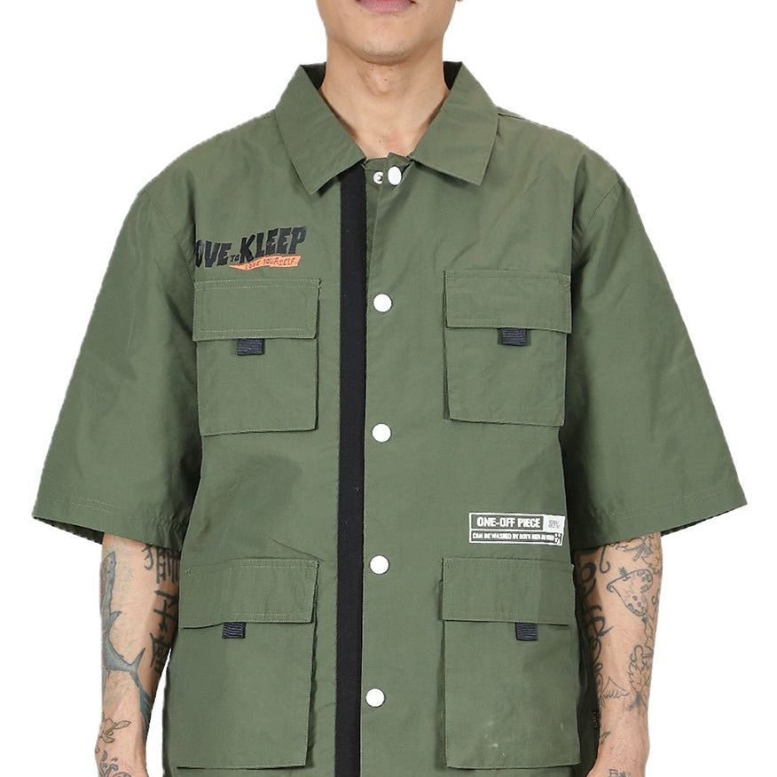 Anas Men's premium crispy nylon short sleeve coach jacket - Love to KleepMen's JacketKLEEPLove to Kleep