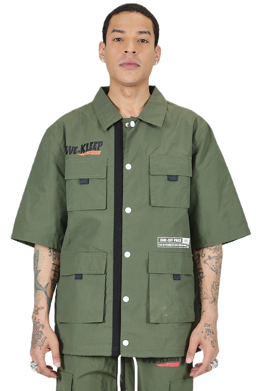 Anas Men's premium crispy nylon short sleeve coach jacket - Love to KleepMen's JacketKLEEPLove to Kleep
