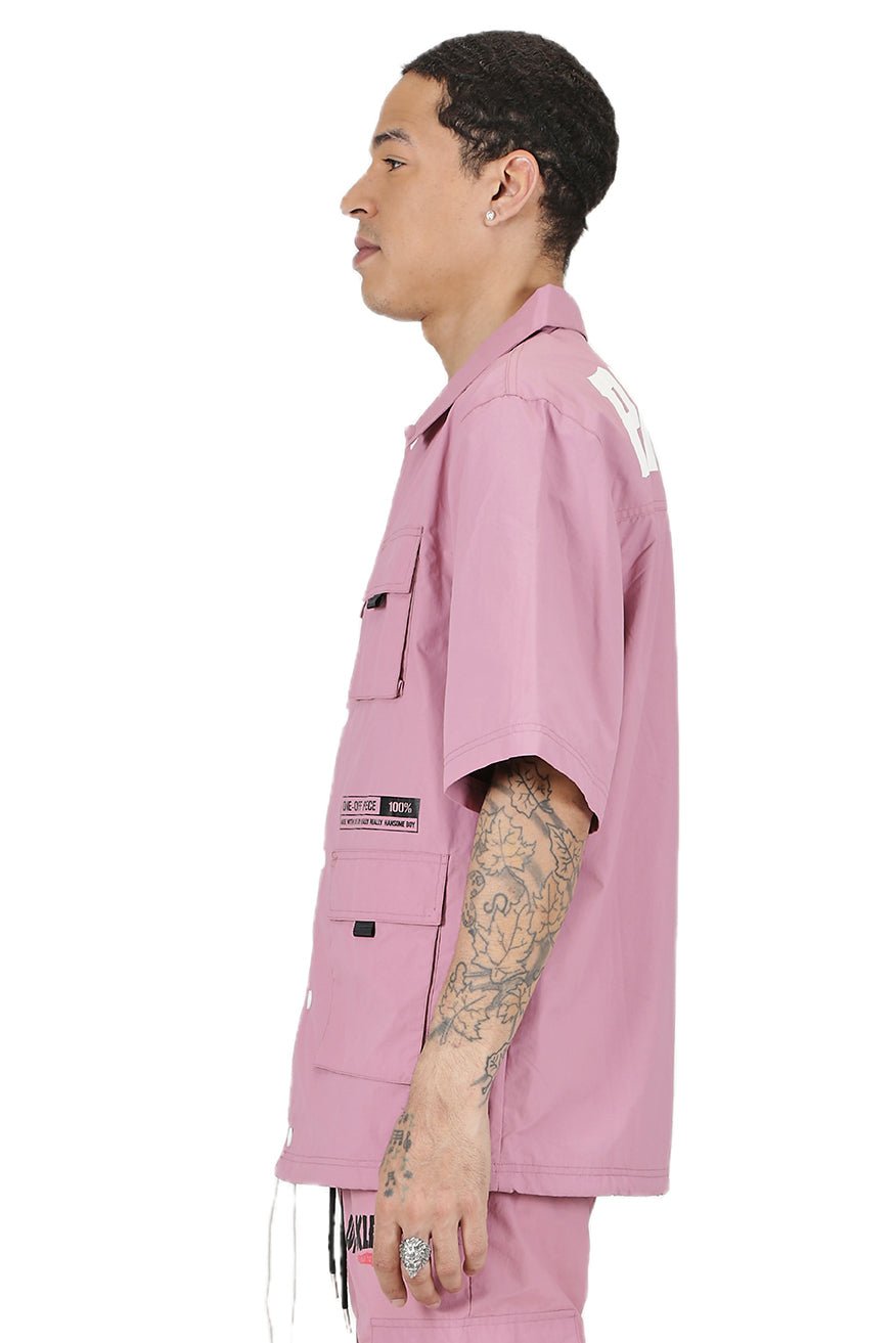 Canon Men's premium crispy nylon short sleeve coach jacket - Love to KleepMen's JacketKLEEPLove to Kleep