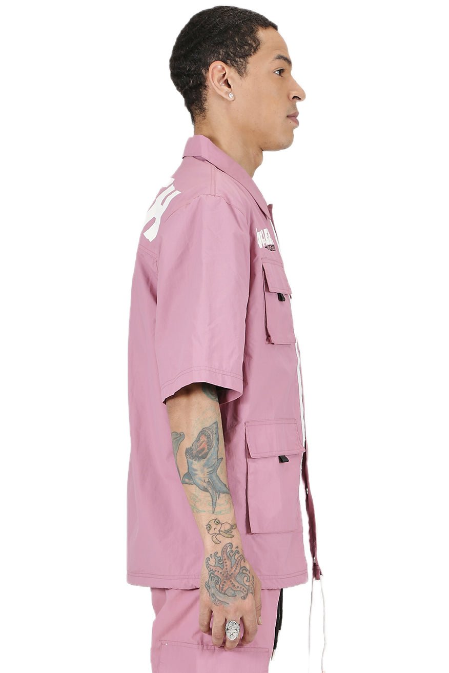 Canon Men's premium crispy nylon short sleeve coach jacket - Love to KleepMen's JacketKLEEPLove to Kleep