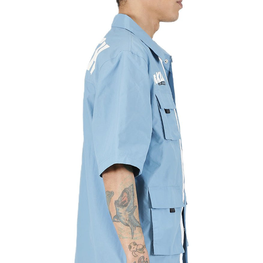 Kloud Men's premium crispy nylon short sleeve coach jacket - Love to KleepMen's JacketKLEEPLove to Kleep