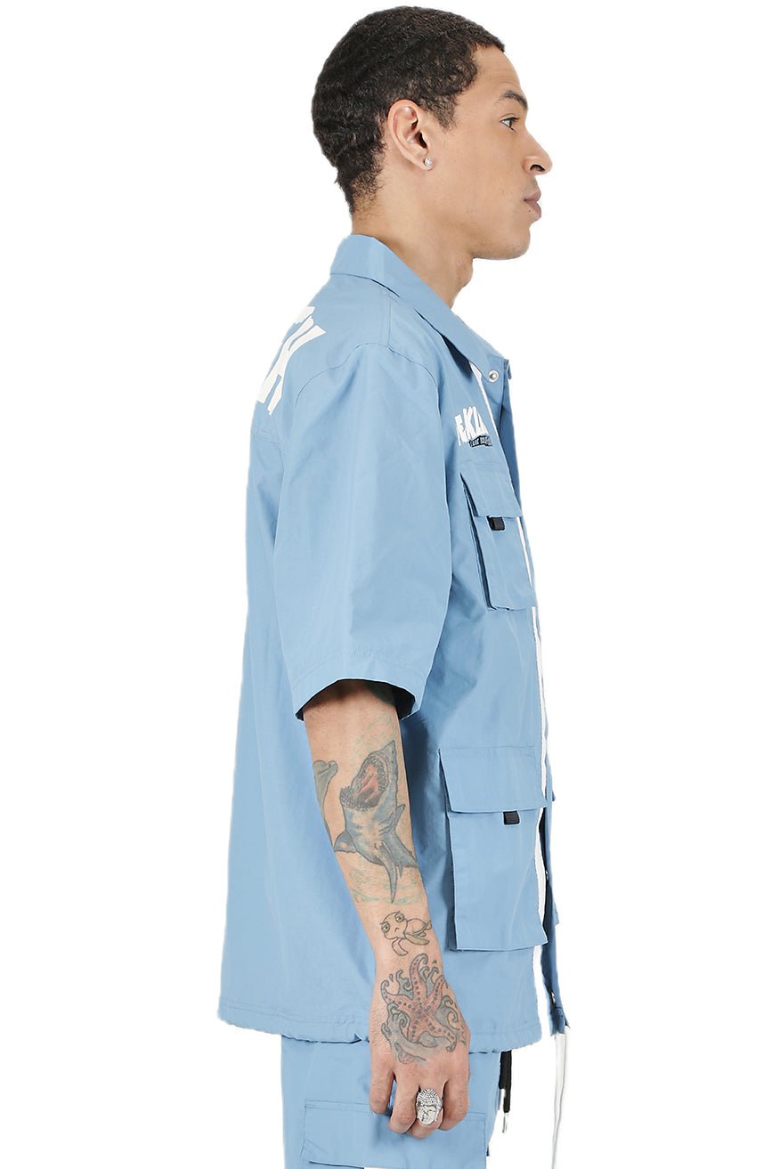 Kloud Men's premium crispy nylon short sleeve coach jacket - Love to KleepMen's JacketKLEEPLove to Kleep