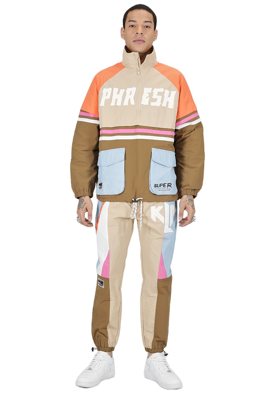 HAZEL Retro Men's premium crispy nylon long sleeve half zip pullover jacket - Love to KleepMen's JacketKLEEPLove to Kleep