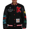IRENE Men's Melton Body with Faux Leather Sleeve Varsity Jacket - Love to KleepMen's JacketKLEEPLove to Kleep