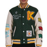 MORAINE Men's Melton Body with Faux Leather Sleeve Varsity Jacket - Love to KleepMen's JacketKLEEPLove to Kleep