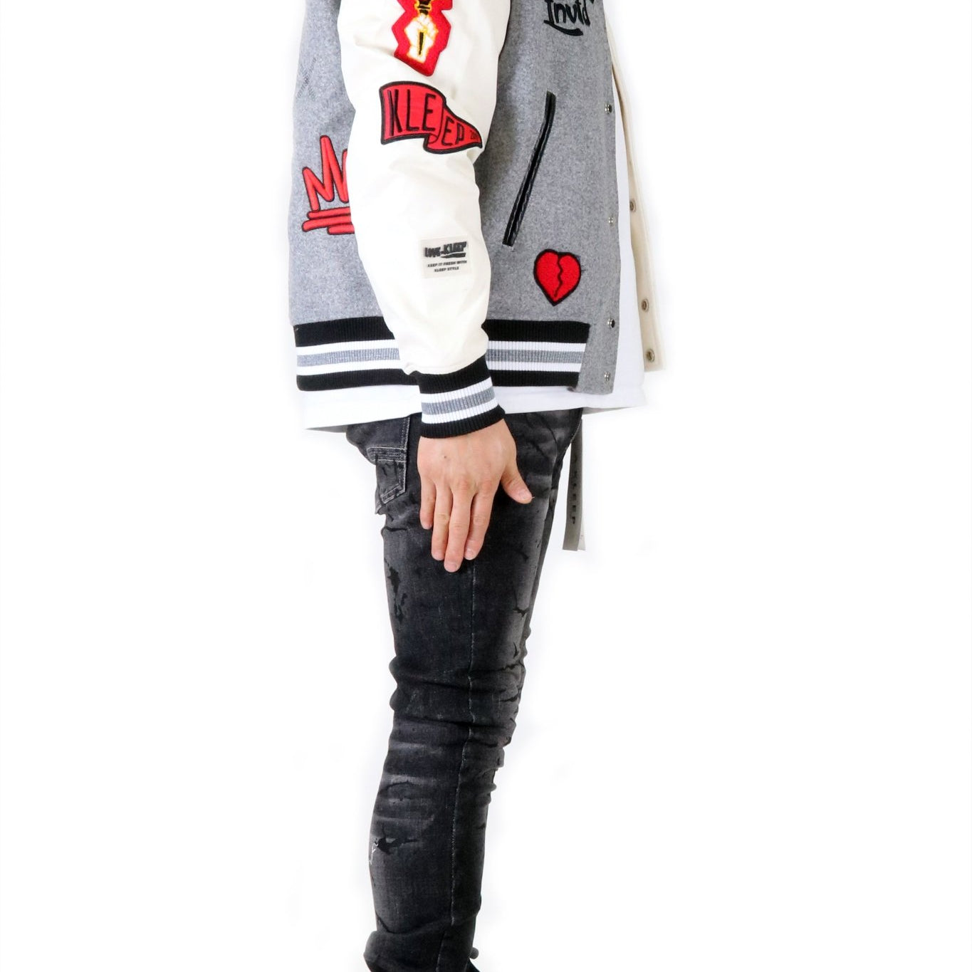 CAPELLA Men's Melton Body with Faux Leather Sleeve Varsity Jacket - Love to KleepMen's JacketKLEEPLove to Kleep