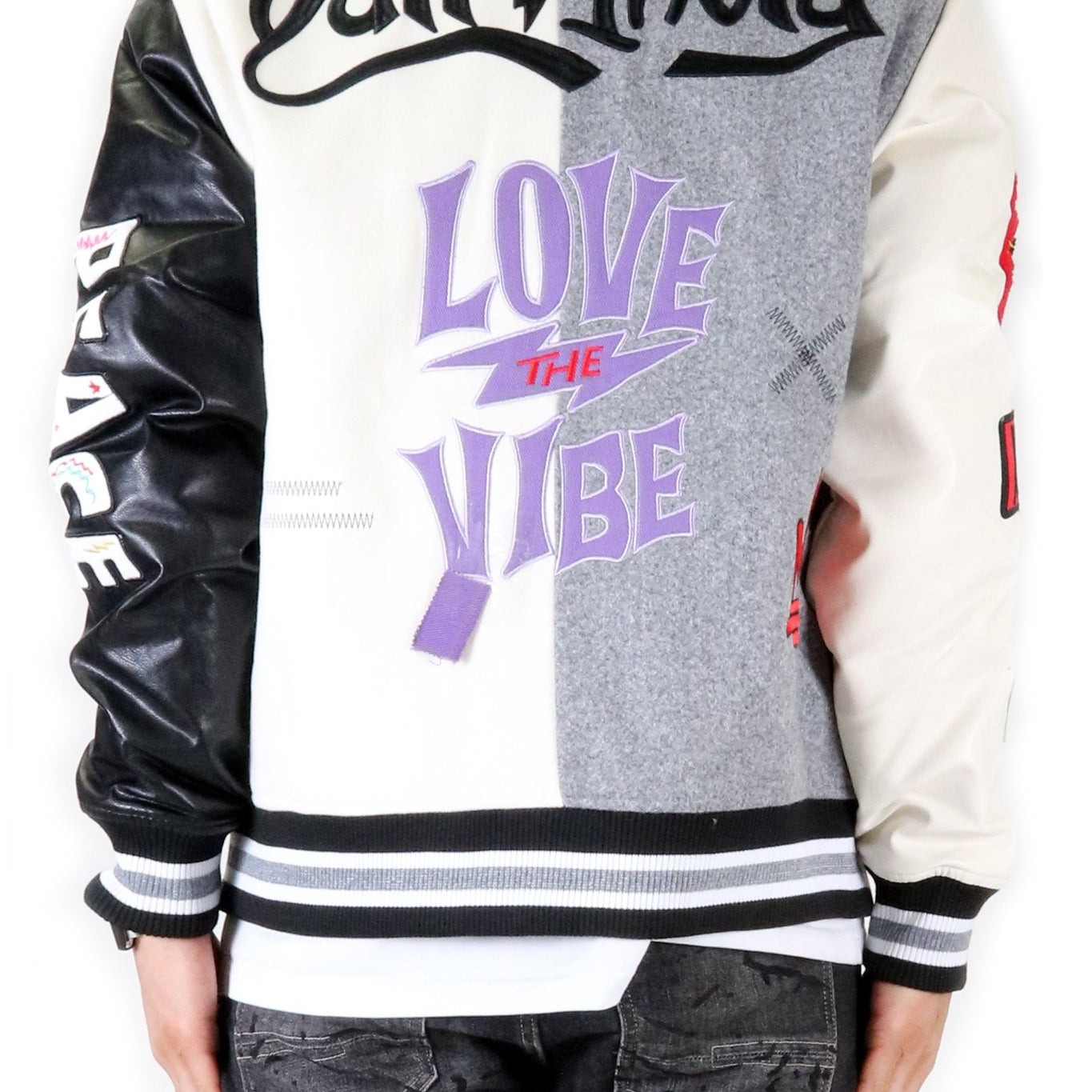 CAPELLA Men's Melton Body with Faux Leather Sleeve Varsity Jacket - Love to KleepMen's JacketKLEEPLove to Kleep
