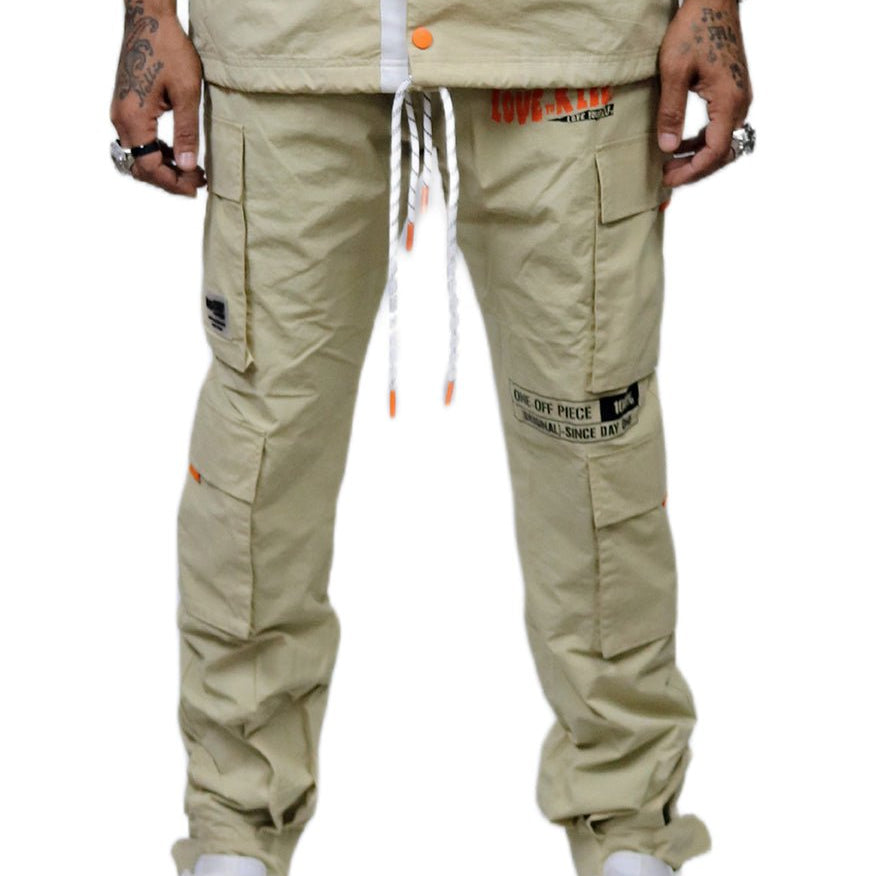 Nual Men's premium crispy nylon cargo jogger pants - Love to KleepMen's PantsKLEEPLove to Kleep