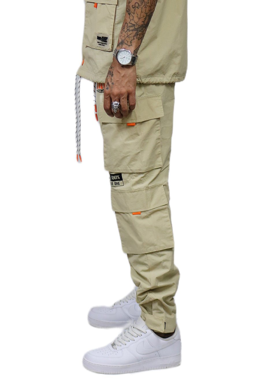 Nual Men's premium crispy nylon cargo jogger pants - Love to KleepMen's PantsKLEEPLove to Kleep